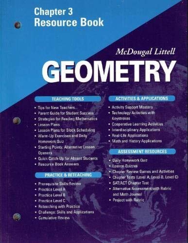 McDougal Littell - Geometry - Chapter 3 Resource Book