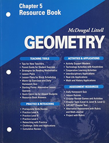 McDougal Littell - Geometry - Chapter 5 Resource Book