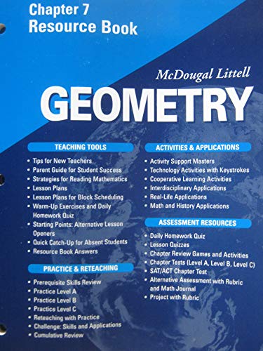 McDougal Littell - Geometry - Chapter 7 Resource Book