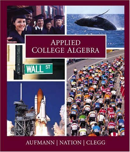 Applied College Algebra