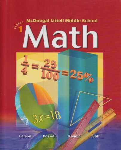 McDougal Littell Middle School Math, Course 1: Student Edition © 2004 2004