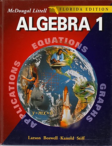 Algebra 1, Grades 9-12: Florida Edition (McDougal Littell High School Math)