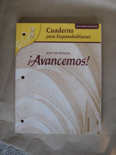 Cuaderno para hispanohablantes Workbook Teacher's Edition Level 2 (¡Avancemos!) (Spanish Edition)