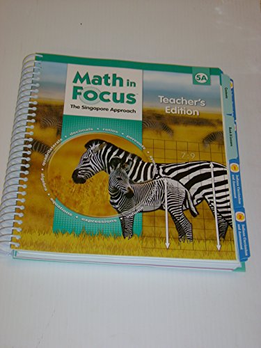 Math in Focus: Singapore Math Grade 5: Teacher's Edition
