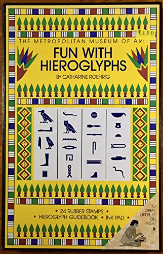 Fun with Hieroglyphs: 24 Rubber Stamps, Hieroglyph Guidebook, Ink Pad (Box Set) (The Metropolitan Museum of Art)