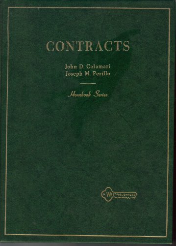 Law of Contracts (Hornbook Series)
