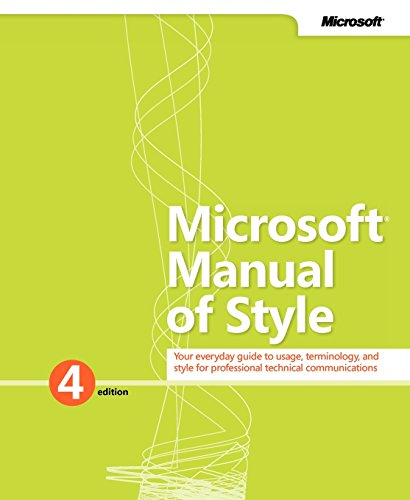Microsoft Manual of Style