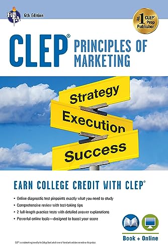 CLEP® Principles of Marketing Book + Online (CLEP Test Preparation)