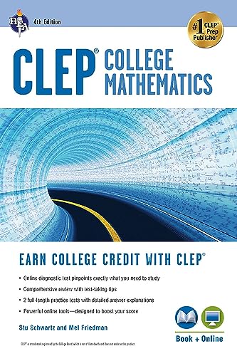 CLEP® College Mathematics, 4th Ed., Book + Online (CLEP Test Preparation)
