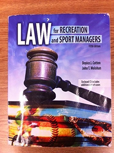 Law for Recreation and Sport Managers