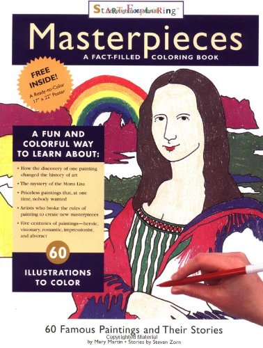 Masterpieces: A Fact-Filled Coloring Book