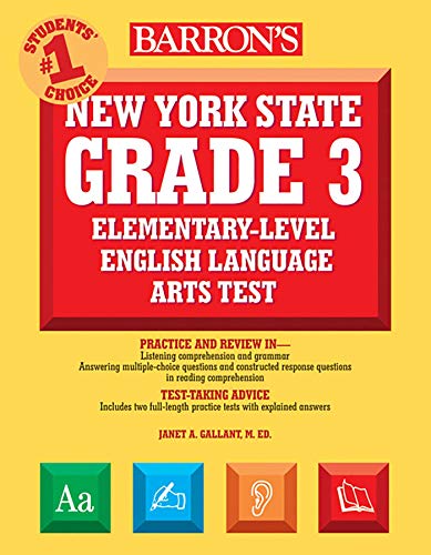 New York State Grade 3 Elementary-Level English Language Arts Test (Barron's Test Prep NY)