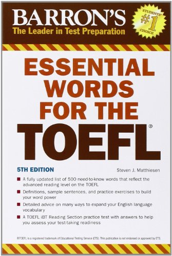 Essential Words for the TOEFL: Test of English As a Foreign Language