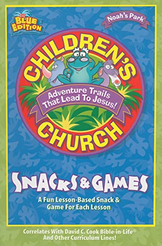 Noah's Park Children's Church Snacks & Games, Blue Edition