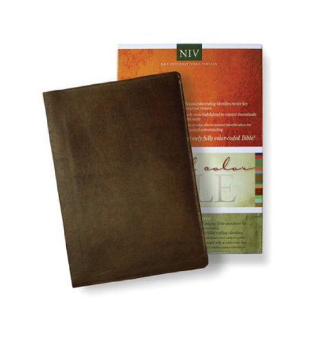 Holy Bible: New International Version, Brown, Bonded Leather, Bold Line Edition