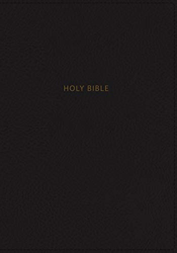NKJV, Deluxe Reference Bible, Personal Size Giant Print, Leathersoft, Black, Thumb Indexed, Red Letter, Comfort Print: Holy Bible, New King James Version