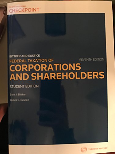 Federal Taxation of Corporations and Shareholders