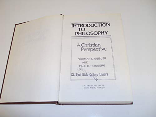 Introduction to Philosophy: A Christian Perspective