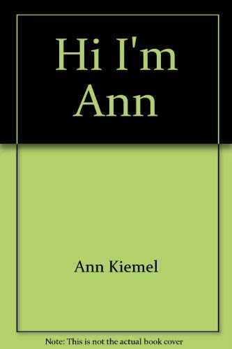 Hi, I'm Ann