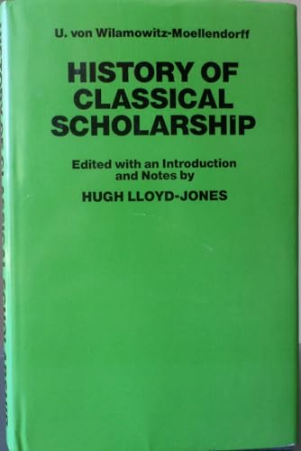History of Classical Scholarship