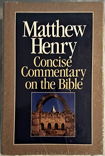 Matthew Henry Concise Commentary on the Whole Bible