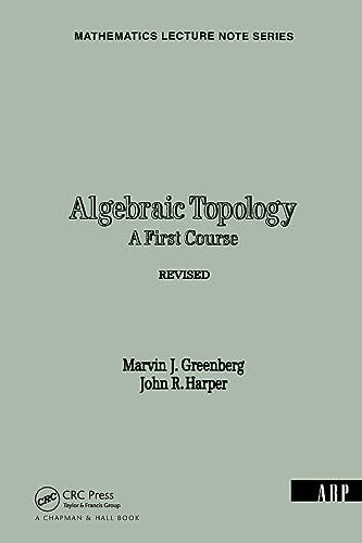 Algebraic Topology: A First Course (Mathematics Lecture Note Series)