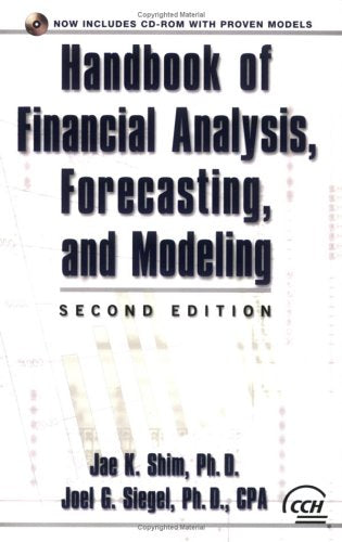 Handbook of Financial Analysis forecasting and modeling