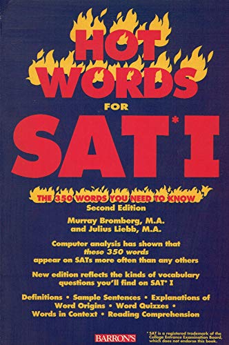 Hot Words for Sat I: The 350 Words You Need to Know (Barron's Hot Words for the SAT I)