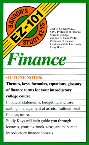 Finance (Barron's Ez-101 Study Keys)