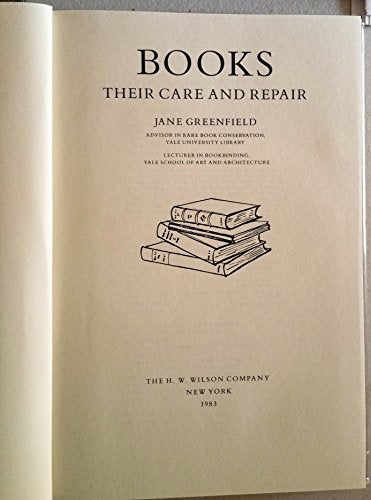 Books, Their Care and Repair