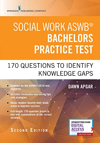 Social Work ASWB Bachelors Practice Test: 170 Questions to Identify Knowledge Gaps (Book + Digital Access)