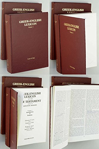 Greek-English Lexicon of the New Testament Based on Semantic Domains (2 Vols.)
