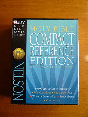 Holy Bible Compact Reference Edition with Snap-Flap Closure NKJV (New King James Version)