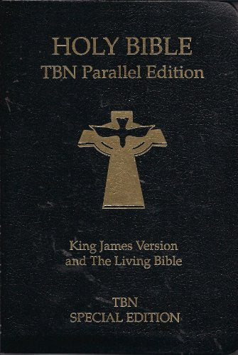 Holy Bible: People's Parallel Bible, King James Version and the Living Bible, Black Binded