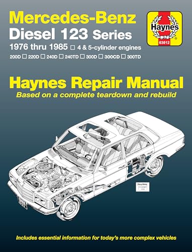 Mercedes-Benz Diesel 123 Series: 1976 thru 1985: 4 & 5 cyl