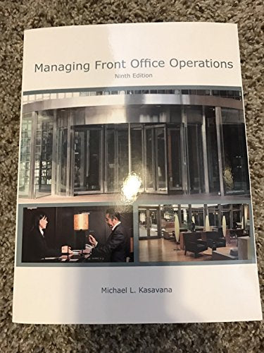 Managing Front Office Operations