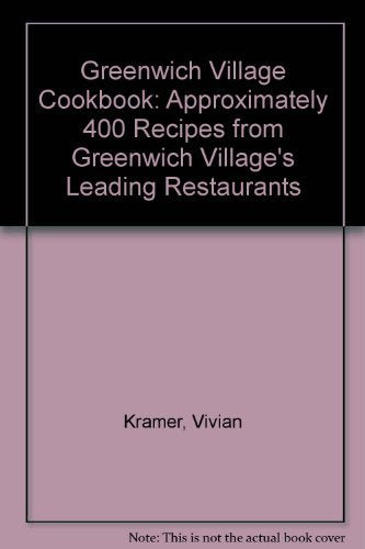 Greenwich Village Cookbook.