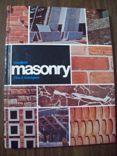 Modern Masonry: Brick, Block, Stone
