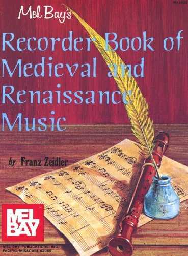 Recorder Book of Medieval & Renaissance Music