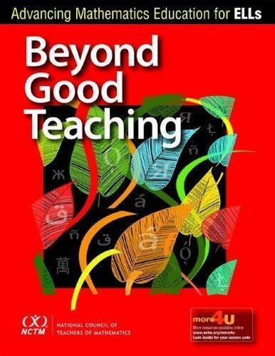 Beyond Good Teaching: Advancing Mathematics Education for ELLs