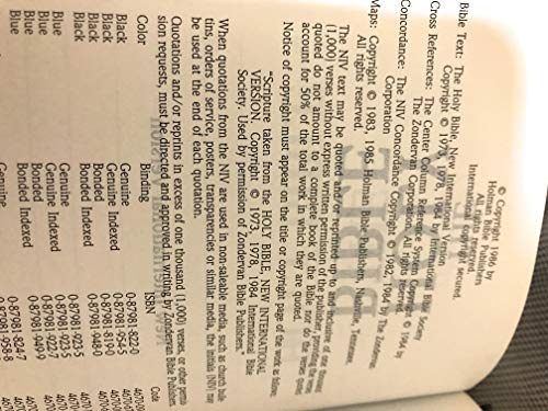 NIV UltraThin Reference Bible (Black Genuine Leather)