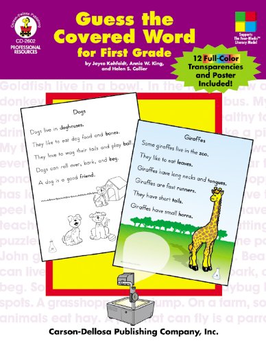 Guess the Covered Word for First Grade