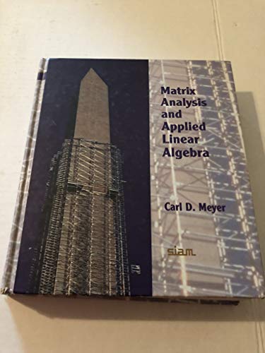 Matrix analysis and applied linear algebra