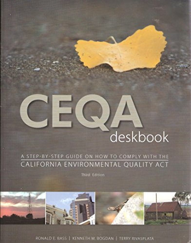 CEQA Deskbok A Step-By-Step Guide on How to Comply with CEQA