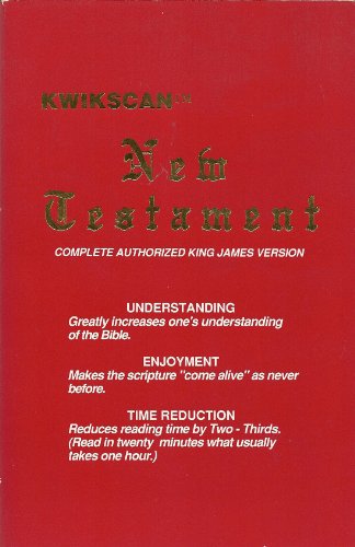 KWIKSCAN New Testament: Complete Authorized King James Version
