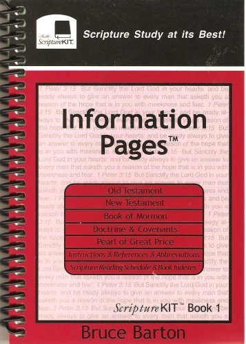 Information Pages: Scripture Kit Book 1