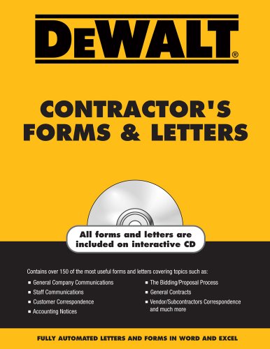DEWALT Contractor's Forms & Letters (DEWALT Series)
