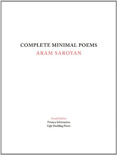 Complete Minimal Poems, 2nd Edition