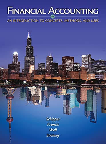 Financial Accounting: An Introduction to Concepts, Methods and Uses