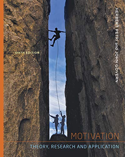 Motivation: Theory, Research and Application